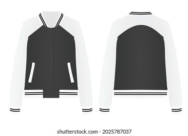 Black College Jacket Vector Illustration Stock Vector (Royalty Free ...