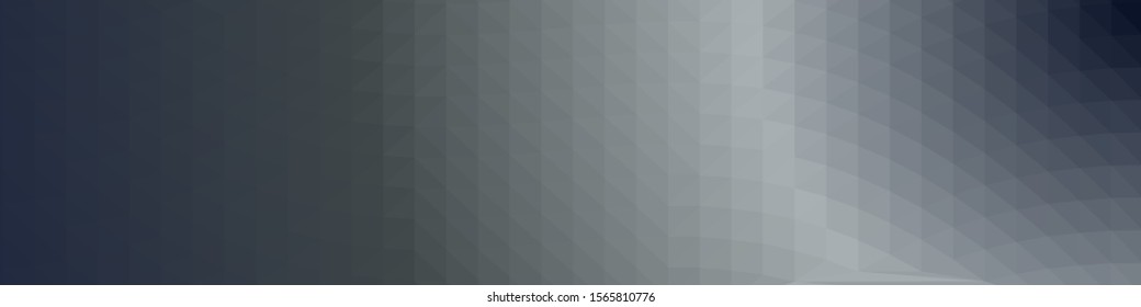 Black Color Abstract trianglify Generative Art background illustration