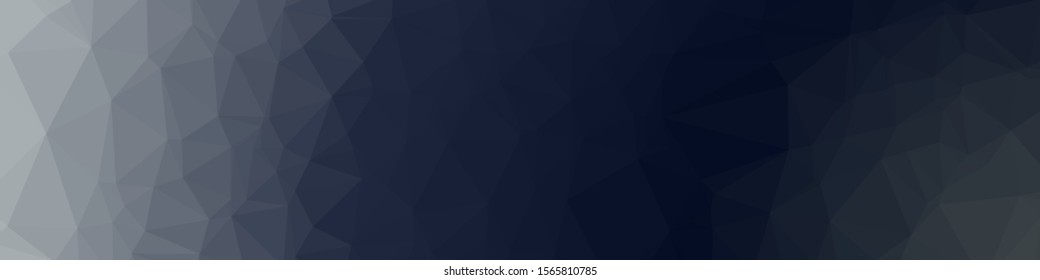 Black Color Abstract trianglify Generative Art background illustration