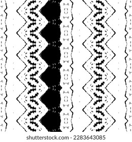 Patrón africano de color negro. Colores negros Textura de guijarros oscuros. Patrón de arte nativo Doodle. Doodle Batik de Arte Tribal. Impresión de tinta de mano étnica. Vector simple de tinta étnica. Resumen Repetición nativa oscura