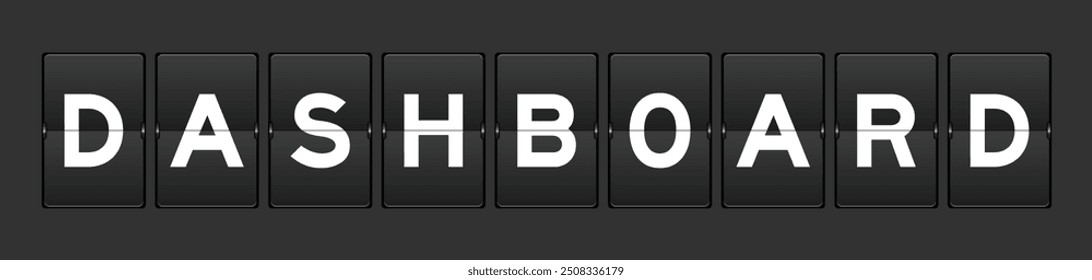 Análogo de cor preta virar quadro com palavra em fundo cinza