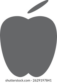 Black color apple eps icon