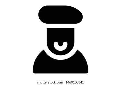 Black color artist solid icons. Symbol, logo illustration. Pixel perfect. modern design, vector, art 