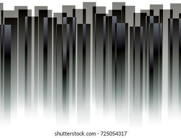 black color bar abstract background, reflection square layout, vector illustration