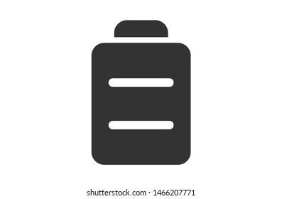 Black color battery solid icons. app icon. Symbol, logo illustration. Pixel perfect. modern design, vector