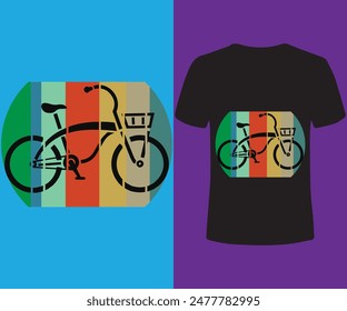 Black color Bike T shirt design