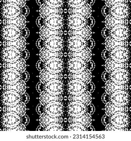 Black Color Bohemian Pattern. Abstract Geo Ink Batik. Black Colour Dark Scribble Texture. Ethnic Native Dark Pattern. Simple Native Ikat Vector. Ethnic Art Doodle Batik. Abstract Art Tribal Design