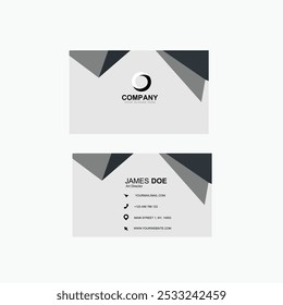 Black Color Business Card Mockup | Corporate Business Card Template
