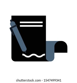 Black Color combination Business document icon