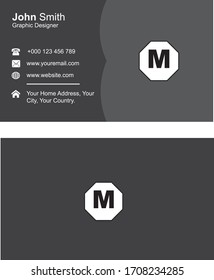 Black Color Corporate Business Card