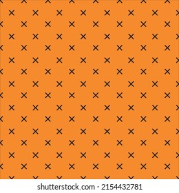 patrones cruzados de color negro sobre fondo anaranjado, vector