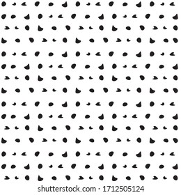 black color dalmatian pattern on white background vector