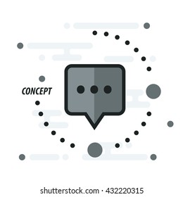 black color design bubbles talk concept 