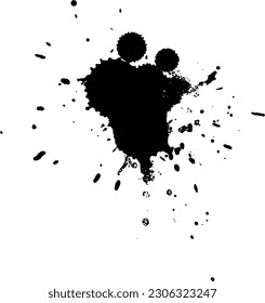 black color drop ink splatter splash watercolor grunge graphic element abstract background