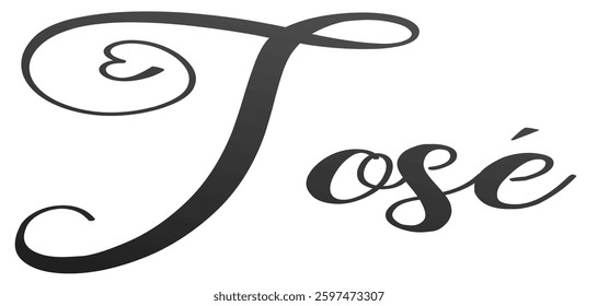 José - black color - first name - ideal for websites, e-mails, presentations, greetings, sublimation cards, cricut, t-shirt, sweatshirt, prints, cricut, silhouette,
