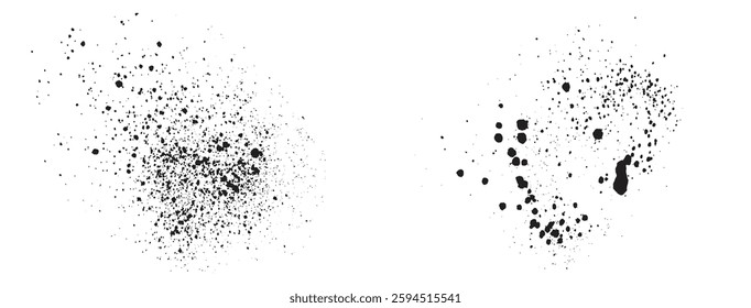Black color grunge texture vector brush stain blood background