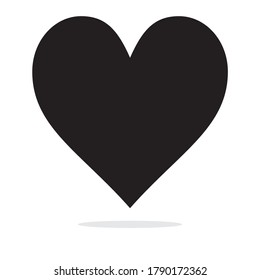 black color heart pattern on a white background vector