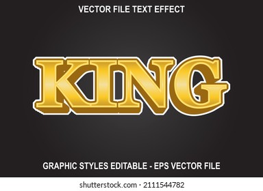 black color king text effect. Effect Saved In Graphic Style