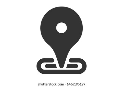 Black color location solid icons. app icon. Symbol, logo illustration. Pixel perfect. modern design, vector