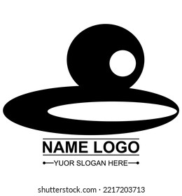 Black Color Logo Design, You Can Re-edit. Vector Design, Isolated White