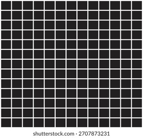 Arte de repetición de diseño de cuadrícula de papel matemático de color negro