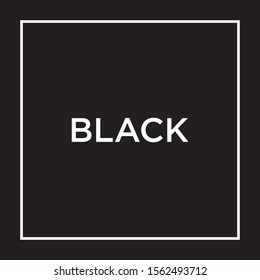 Black color palette vector illustration