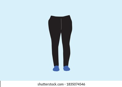 Black color pant for woman 