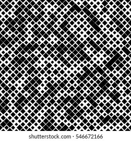 Black color seamless pattern with rhombuses, abstract design geometrical vector background. Simple modern stylish texture.