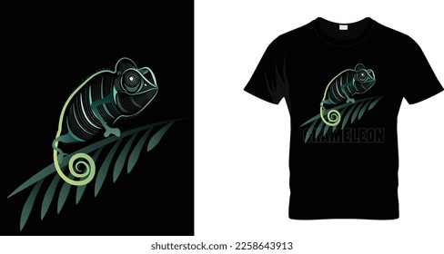 Black color t shirts with wild animal