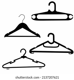 black color vector clothes hanger eps file