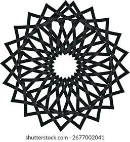 Schwarze Farbe Vektor Mandala Design