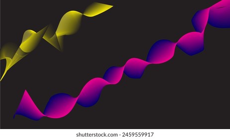 fondo abstracto de onda de color negro