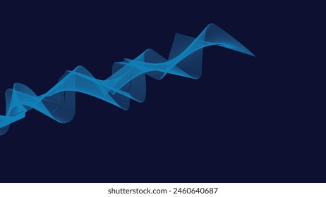 black color wave abstract background