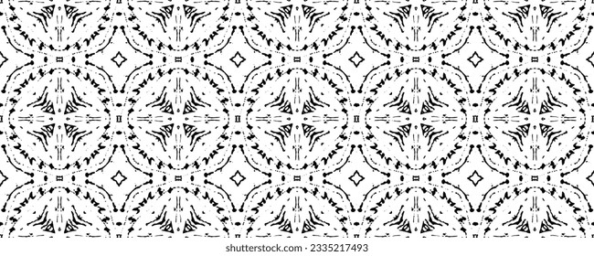 Schwarze Farbe Zig Zag Muster. Doodle Streifen dunkles Muster. Native Dark Scribble Vector. Einfache Tribal Tinte Batik. Nahtlose Geo-Batik. Schwarze Farbtinte Doodle Textur. Abstrakte Farbe des Ink-Wassers Wiederholung