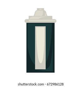schwarz gefärbte Aerosoldose