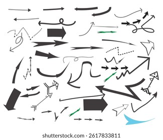 Black and Colored Arrows Bundle ,