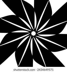  Black Colored Modern Abstract Design Pattern 