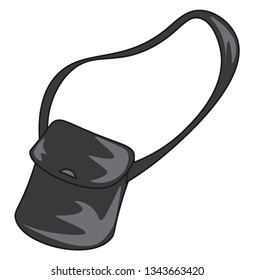 A black colored muse vector color drawing or illustration