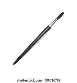 Black colored paintbrush