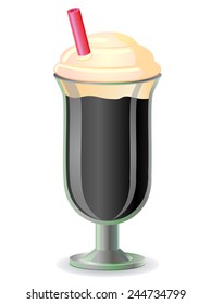 Black colored shake vector