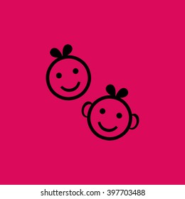 Black Colored Smiley Icon. Eps-10.