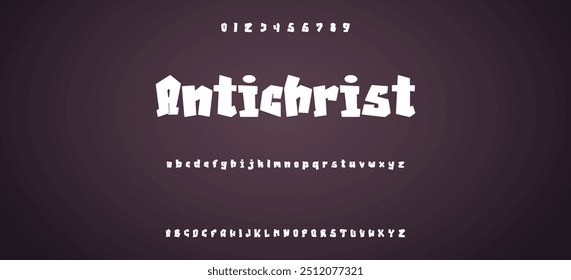 Black colored spray font with uppercase lowercase letters and numbers on transparent png background, graffiti style abc, creative uppercase typography for poster, banner, flyer etc.