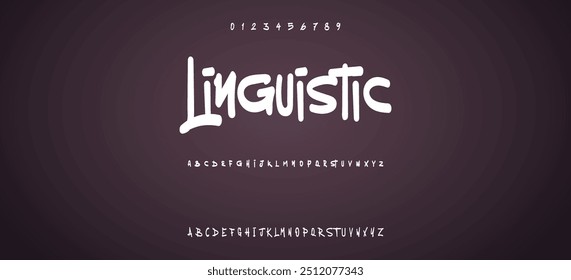 Black colored spray font with uppercase lowercase letters and numbers on transparent png background, graffiti style abc, creative uppercase typography for poster, banner, flyer etc.