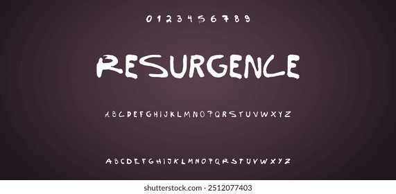 Black colored spray font with uppercase lowercase letters and numbers on transparent png background, graffiti style abc, creative uppercase typography for poster, banner, flyer etc.