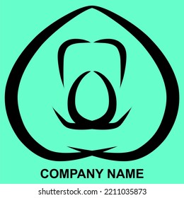 Black Colored Vector Logo. Suitable For Any Use