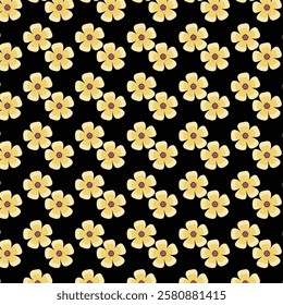 black colorful flower background pattern
