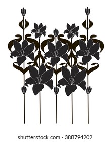 black colors isolated on white