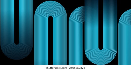  Black colour abstract background with Modern glowing sky blue colour dynamic shapes composition design lines abstract background vector illustration. Futuristic concept. Perfect for modern projects.