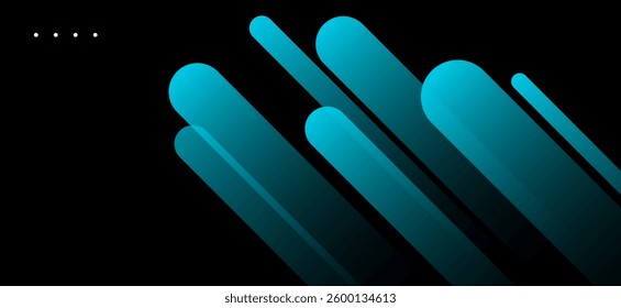 Black colour abstract background with Sky blue colour dynamic shapes composition design lines abstract background vector illustration eps10 