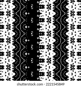 Patrón de Doodle de Arte de Color Negro. Vector de tinta tribal simple. Patrón Doodle de color negro. Resumen Diseño Patrón de Arte. Batik con tinta étnica. Doodle Dyed Dark Batik. Vector nativo de tinta sin inconvenientes